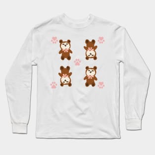 Beary beary cute dog maltipoo Long Sleeve T-Shirt